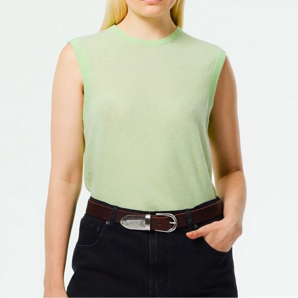 Tibi Skinlike Mercerized Wool Sleeveless Sweater Sz XL - Picture 2 of 9